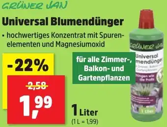 Thomas Philipps GRÜNER JAN Universal Blumendünger Angebot