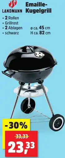 Thomas Philipps LANDMANN Emaille Kugelgrill Angebot