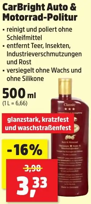 Thomas Philipps CarBright Auto & Motorrad-Politur Angebot