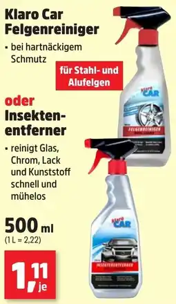 Thomas Philipps Klaro Car Felgenreiniger oder Insektenentferner Angebot