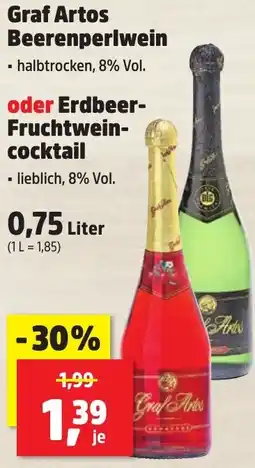 Thomas Philipps Graf Artos Beerenperlwein oder Erdbeer Fruchtweincocktail Angebot