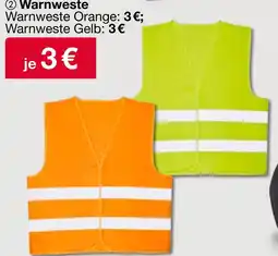 Woolworth Warnweste orange oder gelb Angebot