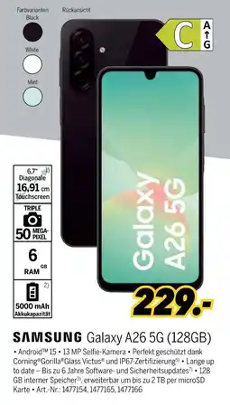 MEDIMAX Samsung smartphone galaxy a26 5g (128gb) Angebot