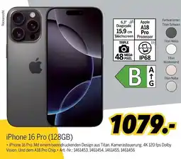 MEDIMAX Apple smartphone iphone 16 pro (128gb) Angebot