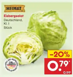 Netto Marken-Discount Heimat eisbergsalat Angebot