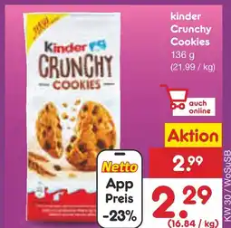 Netto Marken-Discount Kinder crunchy cookies Angebot