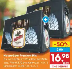 Netto Marken-Discount Hasseröder premium pils Angebot