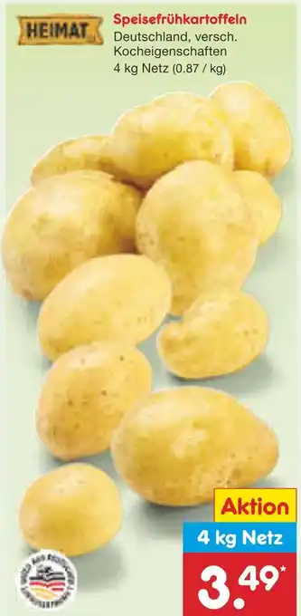 Netto Marken-Discount Heimat speisefrühkartoffeln Angebot
