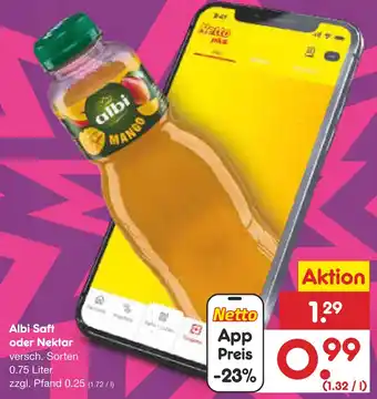 Netto Marken-Discount Albi saft oder nektar Angebot
