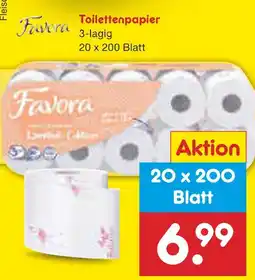 Netto Marken-Discount Favora toilettenpapier Angebot
