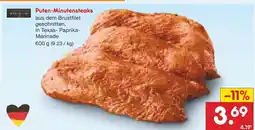 Netto Marken-Discount Puten-minutensteaks Angebot