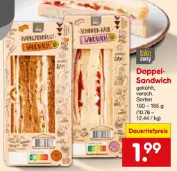 Netto Marken-Discount Hähnchenbrust sandwich Angebot