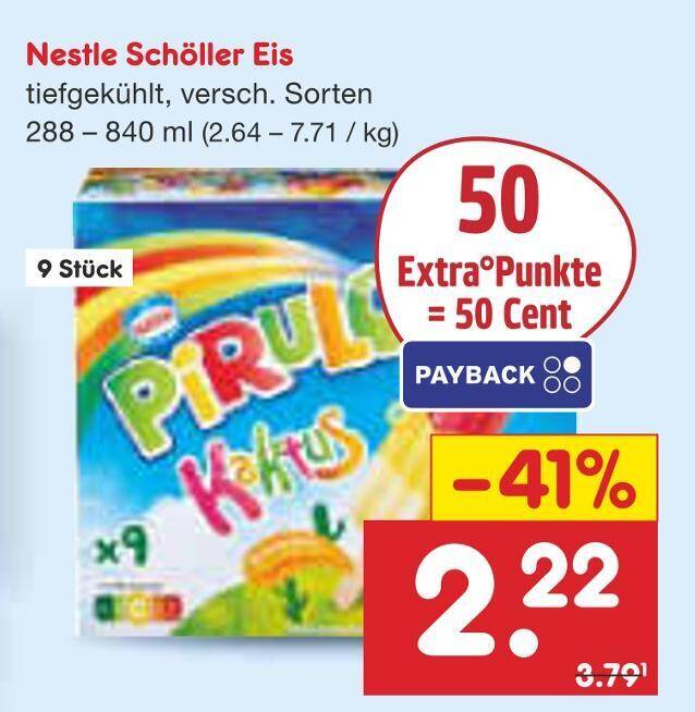 Nestle schller pirulo kaktus eis Angebot bei Netto Marken-Discount