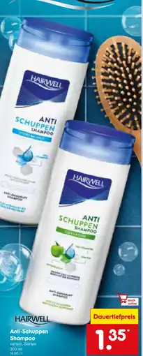 Netto Marken-Discount Hairwell anti-schuppen shampoo Angebot