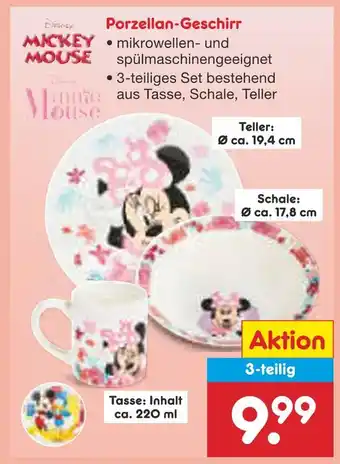 Netto Marken-Discount Disney mickey mouse porzellan-geschirr Angebot