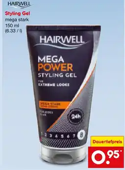 Netto Marken-Discount Hairwell styling gel Angebot