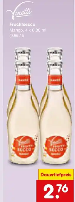 Netto Marken-Discount Vinetti fruchtsecco mango Angebot