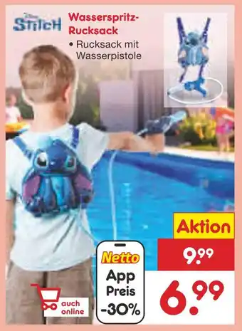 Netto Marken-Discount Stitch wasserspritz-rucksack Angebot