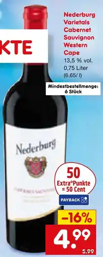 Netto Marken-Discount Nederburg varietals cabernet sauvignon western cape Angebot