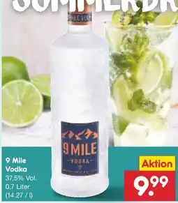 Netto Marken-Discount 9 mile vodka Angebot