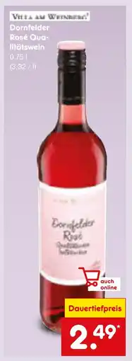 Netto Marken-Discount Dornfelder rosé qualitätswein Angebot