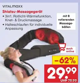 Netto Marken-Discount Vitalmaxx shiatsu-massagegerät Angebot