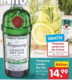 Netto Marken-Discount Tanqueray london dry gin Angebot