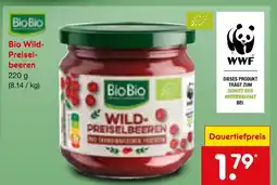 Netto Marken-Discount Biobio bio wild-preiselbeeren Angebot