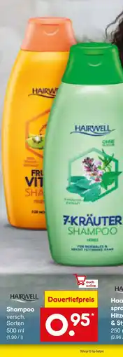 Netto Marken-Discount Hairwell shampoo Angebot
