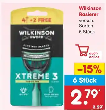 Netto Marken-Discount Wilkinson rasierer Angebot