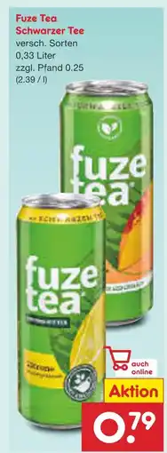 Netto Marken-Discount Fuze tea schwarzer tee Angebot