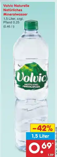 Netto Marken-Discount Volvic naturelle natürliches mineralwasser Angebot