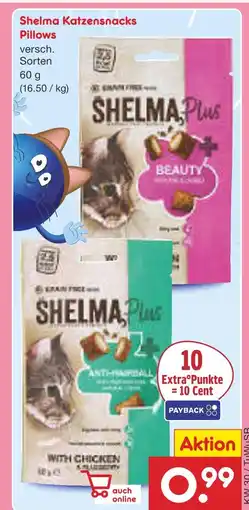 Netto Marken-Discount Shelma katzensnacks pillows Angebot