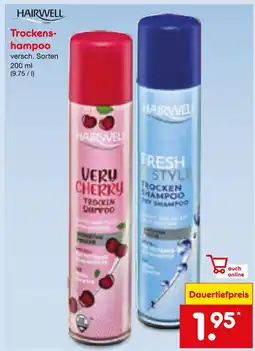 Netto Marken-Discount Hairwell trocken-shampoo Angebot