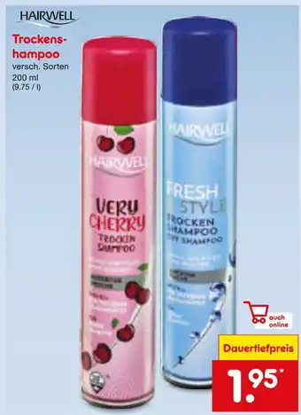 Netto Marken-Discount Hairwell trocken-shampoo Angebot