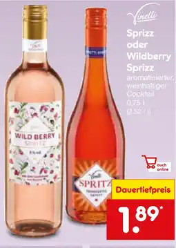 Netto Marken-Discount Vinetti sprizz oder wildberry sprizz Angebot