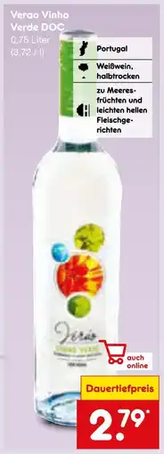 Netto Marken-Discount Verao vinho verde doc Angebot