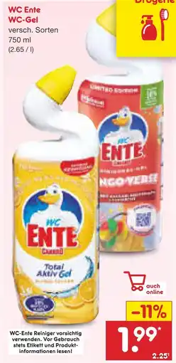 Netto Marken-Discount Wc ente total aktiv gel Angebot