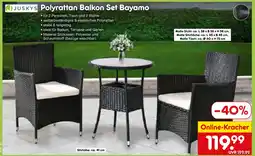 Netto Marken-Discount Juskys polyrattan balkon set bayamo Angebot