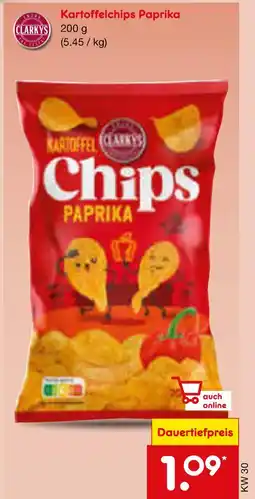 Netto Marken-Discount Clarkys kartoffelchips paprika Angebot