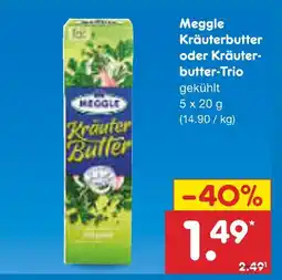 Netto Marken-Discount Meggle kräuterbutter oder kräuterbutter-trio Angebot