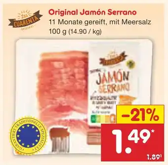 Netto Marken-Discount Original jamón serrano Angebot