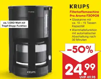 Netto Marken-Discount Krups filterkaffeemaschine pro aroma f30908 Angebot