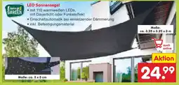 Netto Marken-Discount Living garden led sonnensegel Angebot