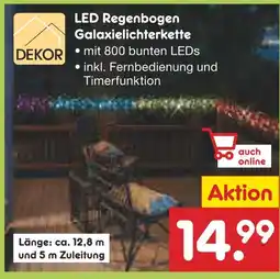 Netto Marken-Discount Dekor led regenbogen galaxielichterkette Angebot