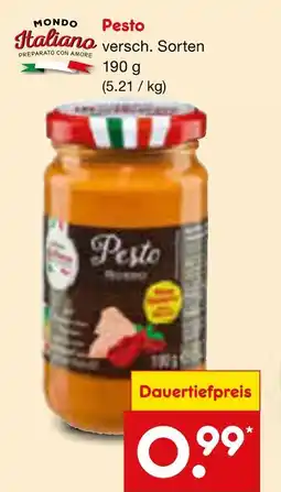 Netto Marken-Discount Mondo italiano pesto Angebot
