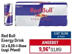 METRO Red Bull Energy Drink Angebot