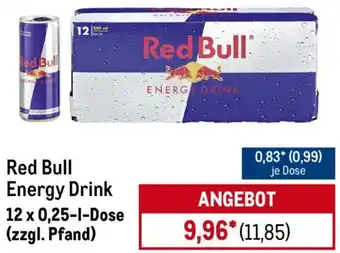 METRO Red Bull Energy Drink Angebot