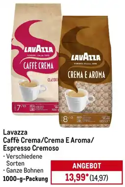 METRO Lavazza Caffè Crema/Crema E Aroma/ Espresso Cremoso Angebot