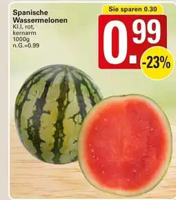 WEZ Spanische Wassermelonen Angebot